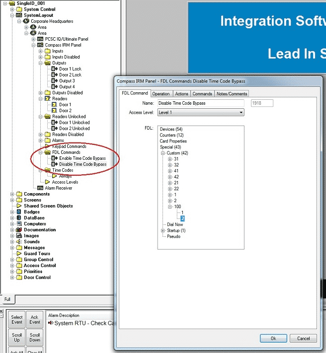 FDL Command Disable Bypass