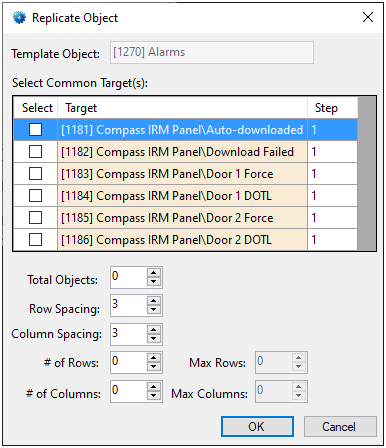 Replicate Object with multiple common targets