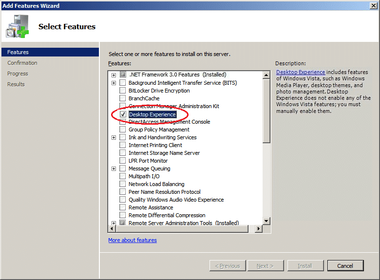 Select Features